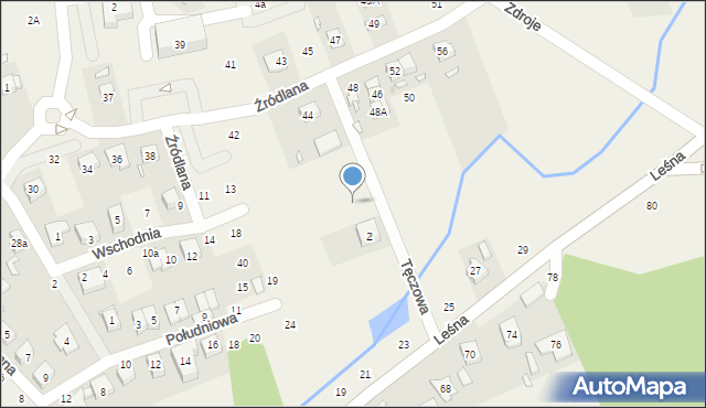 Czerwonak, Tęczowa, 3, mapa Czerwonak