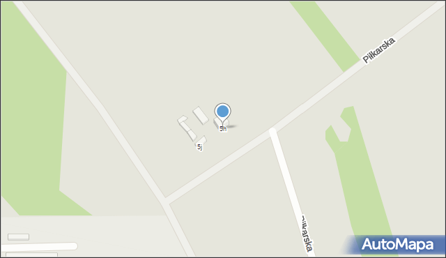 Częstochowa, Tenisowa, 5h, mapa Częstochowy