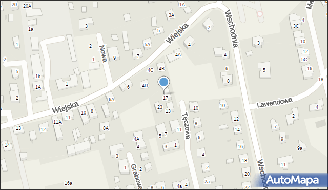 Długołęka, Tęczowa, 19, mapa Długołęka