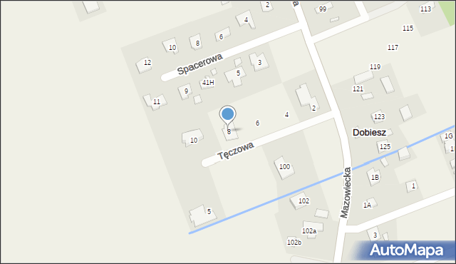 Dobiesz, Tęczowa, 8, mapa Dobiesz