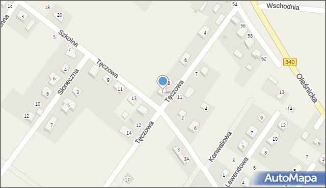 Dobroszyce, Tęczowa, 10, mapa Dobroszyce