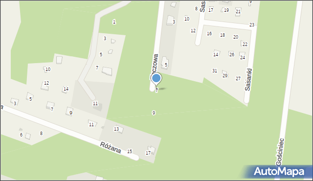 Duchnów, Tęczowa, 7, mapa Duchnów