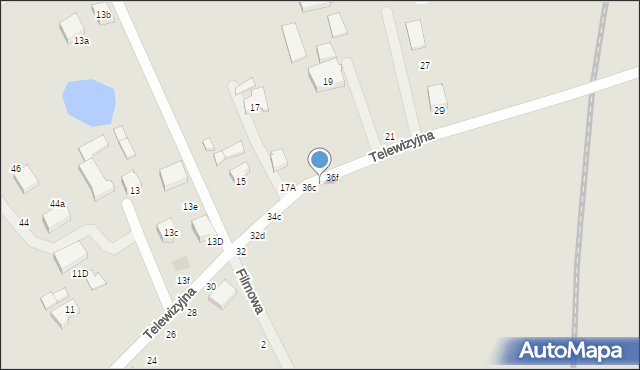 Gdańsk, Telewizyjna, 36d, mapa Gdańska