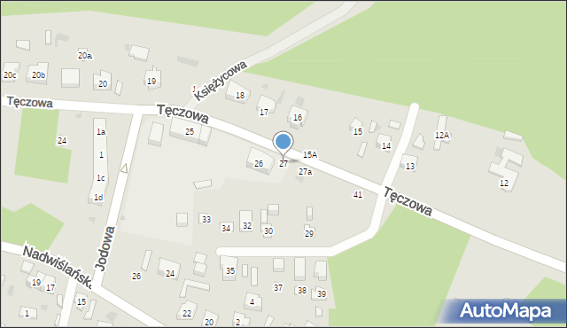 Gdańsk, Tęczowa, 27, mapa Gdańska