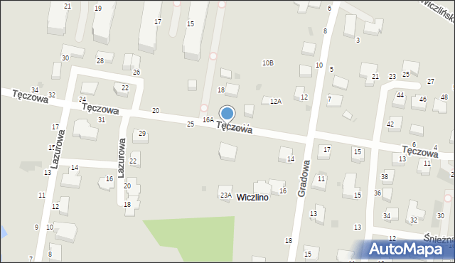 Gdynia, Tęczowa, 23, mapa Gdyni