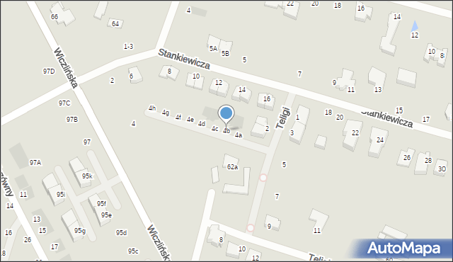 Gdynia, Teligi Leonida, kpt., 4b, mapa Gdyni