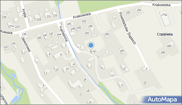 Gilowice, Tekielich, 5, mapa Gilowice