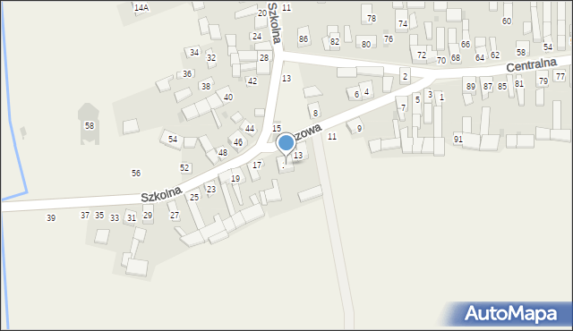 Gniazdów, Tęczowa, 15, mapa Gniazdów