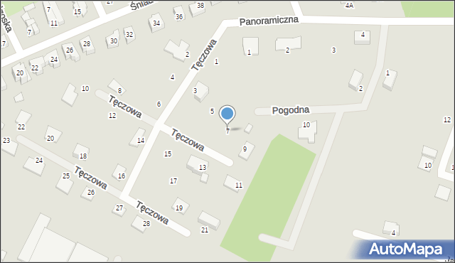 Gryfice, Tęczowa, 7, mapa Gryfice