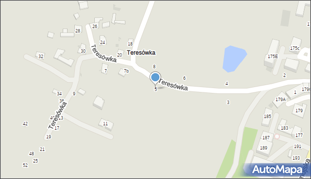 Hrubieszów, Teresówka, 5, mapa Hrubieszów