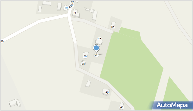 Jagodne, Tęczowa, 4D, mapa Jagodne