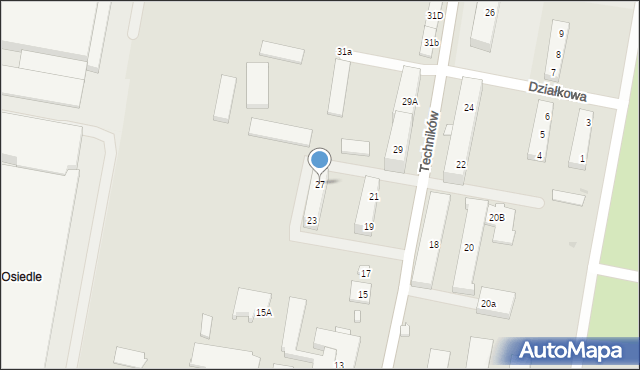 Jelcz-Laskowice, Techników, 27, mapa Jelcz-Laskowice