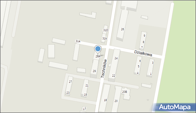 Jelcz-Laskowice, Techników, 29A, mapa Jelcz-Laskowice