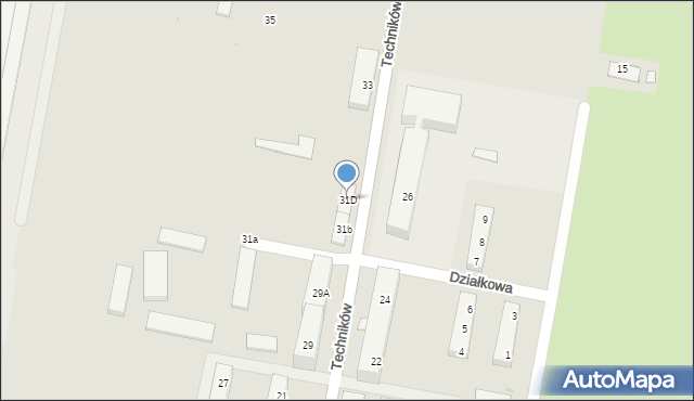 Jelcz-Laskowice, Techników, 31D, mapa Jelcz-Laskowice