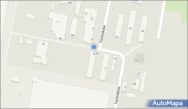 Jelcz-Laskowice, Techników, 5, mapa Jelcz-Laskowice