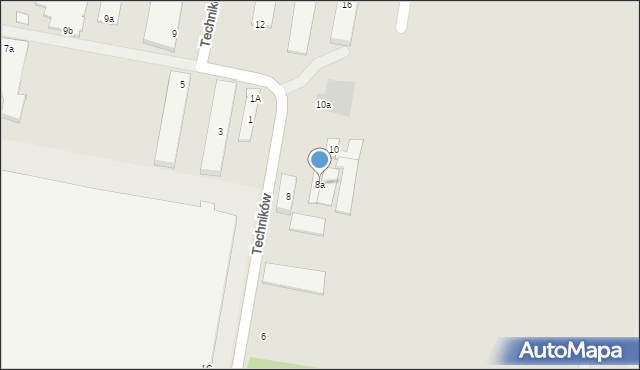 Jelcz-Laskowice, Techników, 8a, mapa Jelcz-Laskowice