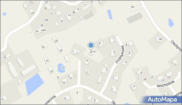 Jonkowo, Tęczowa, 6, mapa Jonkowo
