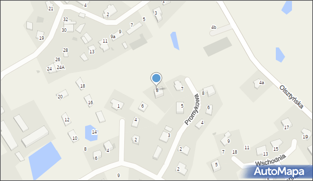 Jonkowo, Tęczowa, 8, mapa Jonkowo