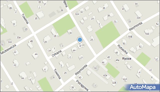 Józefów, Tetmajera, 4, mapa Józefów