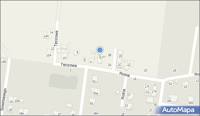 Kaputy, Tęczowa, 2, mapa Kaputy