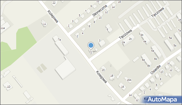 Karłowice, Tęczowa, 1, mapa Karłowice