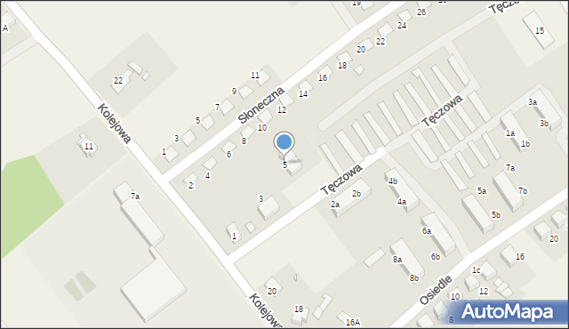 Karłowice, Tęczowa, 5, mapa Karłowice