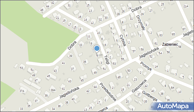 Kędzierzyn-Koźle, Teligi Leonida, 5, mapa Kędzierzyna-Koźle