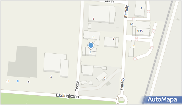 Klaudyn, Tęczy, 1, mapa Klaudyn