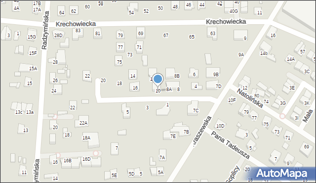 Kobyłka, Telimeny, 10, mapa Kobyłka