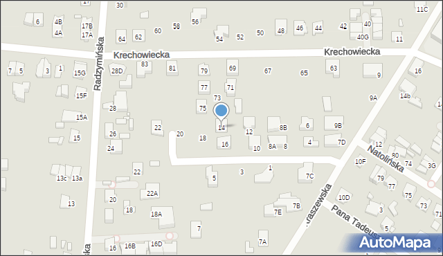 Kobyłka, Telimeny, 14, mapa Kobyłka