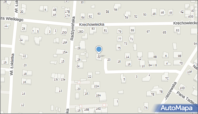 Kobyłka, Telimeny, 22, mapa Kobyłka