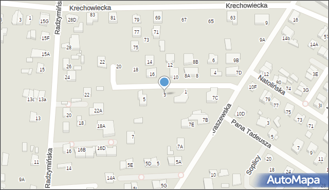 Kobyłka, Telimeny, 3, mapa Kobyłka