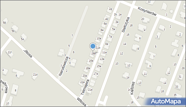 Kobylnica, Tetmajera Włodzimierza, 14a, mapa Kobylnica