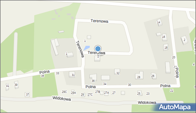 Koleczkowo, Terenowa, 2, mapa Koleczkowo