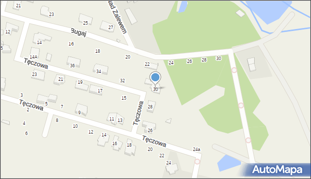 Komorów, Tęczowa, 30, mapa Komorów