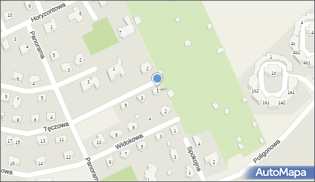 Kościelna Wieś, Tęczowa, 1, mapa Kościelna Wieś