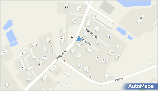 Krępa Słupska, Tęczowa, 1, mapa Krępa Słupska