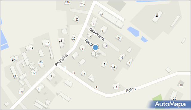 Krępa Słupska, Tęczowa, 2, mapa Krępa Słupska