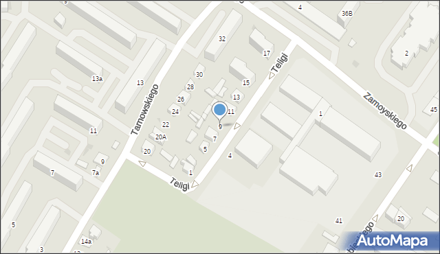 Kutno, Teligi Leonida, 9, mapa Kutno