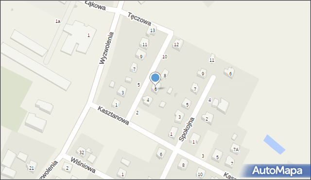 Liniewo, Tęczowa, 6, mapa Liniewo