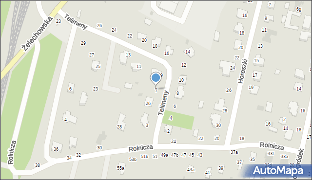 Łuków, Telimeny, 7, mapa Łuków