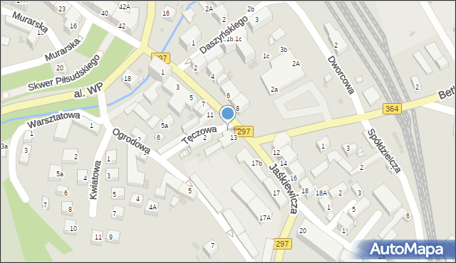 Lwówek Śląski, Tęczowa, 1, mapa Lwówek Śląski