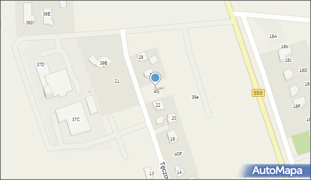 Mańkowo, Tęczowa, 24, mapa Mańkowo