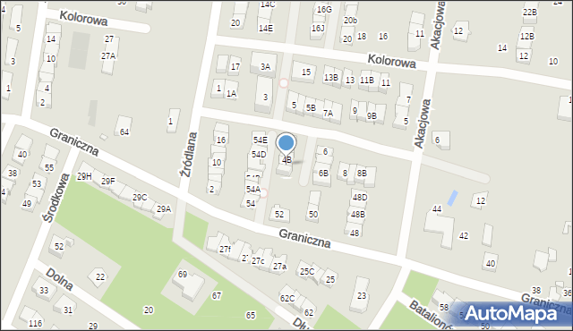 Marki, Tęczowa, 4C, mapa Marki