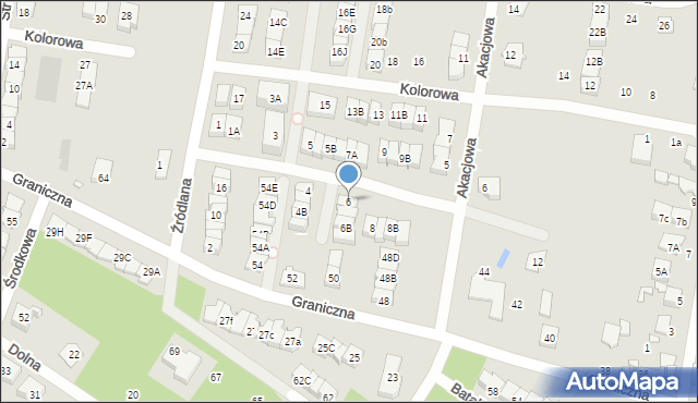 Marki, Tęczowa, 6, mapa Marki