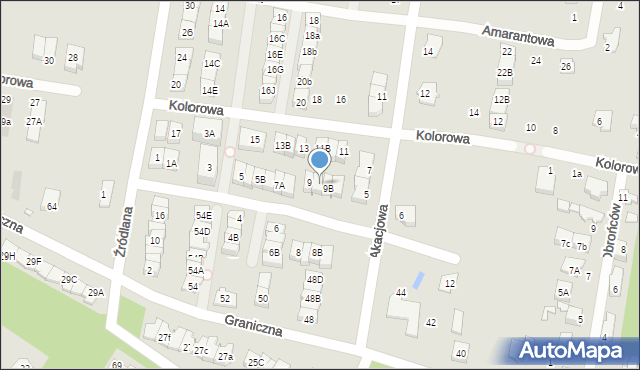 Marki, Tęczowa, 9A, mapa Marki