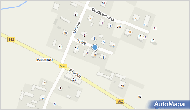 Maszewo, Teligi Leonida, 6, mapa Maszewo