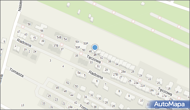 Mierzyn, Tęczowa, 46, mapa Mierzyn