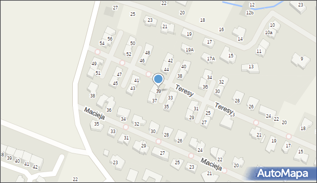 Mierzyn, Teresy, 39, mapa Mierzyn