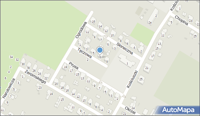 Namysłów, Tęczowa, 7, mapa Namysłów